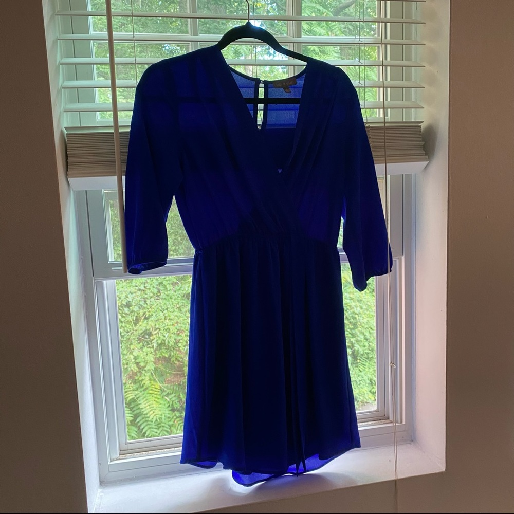 Royal blue cocktail dress